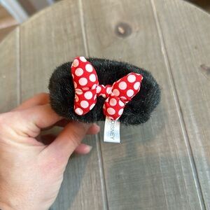 Disney Parks Minnie Mouse Ears Barrettes Clips with Polka Dot Bows